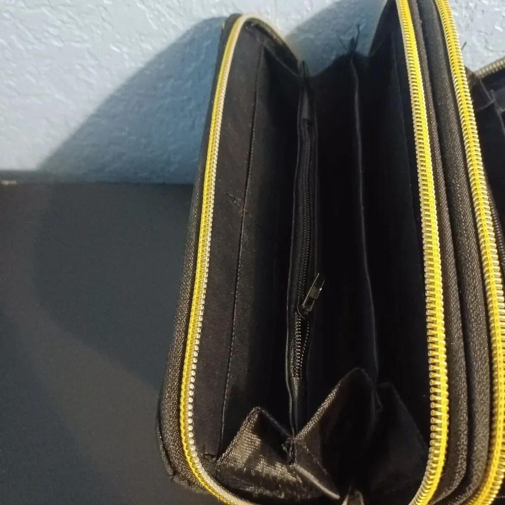 Embroidered, Double-Zip Wallet - Picture 7 of 9